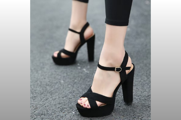 Hook-and-Loop Strap Sandals for Women